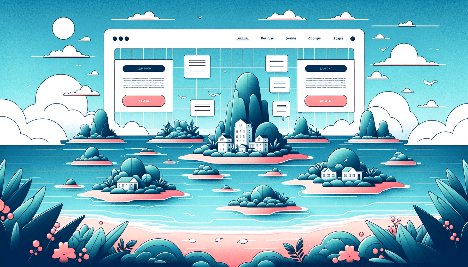 Build landing page using Island Architecture